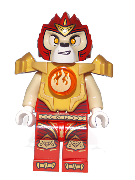 Минифигурка Lego Legends of Chima Laval - Fire Chi, Heavy Armor, Tan Arms loc093 U